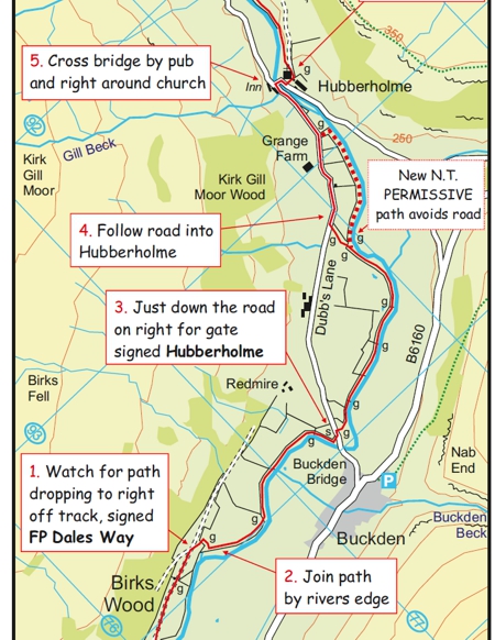 Burton House route map